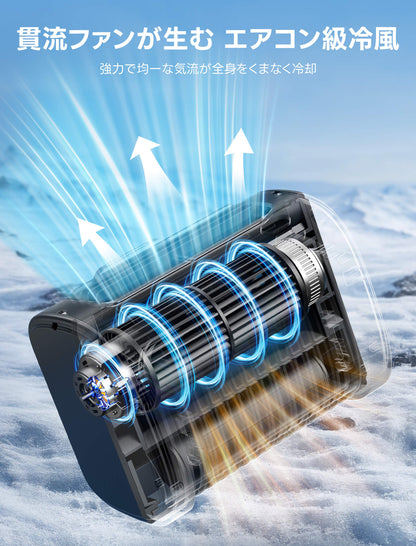 Flow 9000mAh | 大風量 腰掛け扇風機